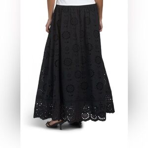CIEBON Audrey Embroidered Maxi Full Skirt